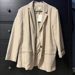 Beige Blazer Jacket